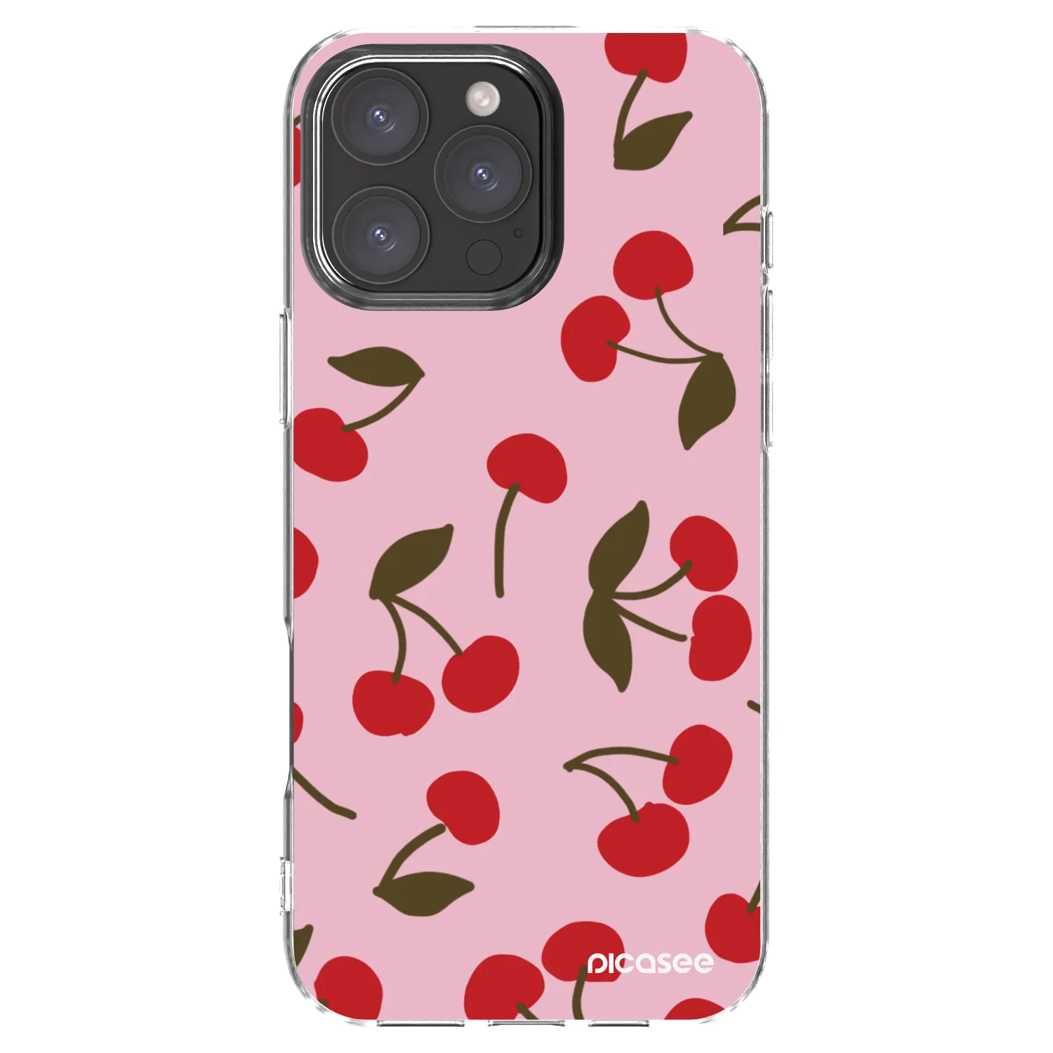 Picasee husă transparentă din silicon pentru Apple iPhone 16 Pro Max - Cherry
