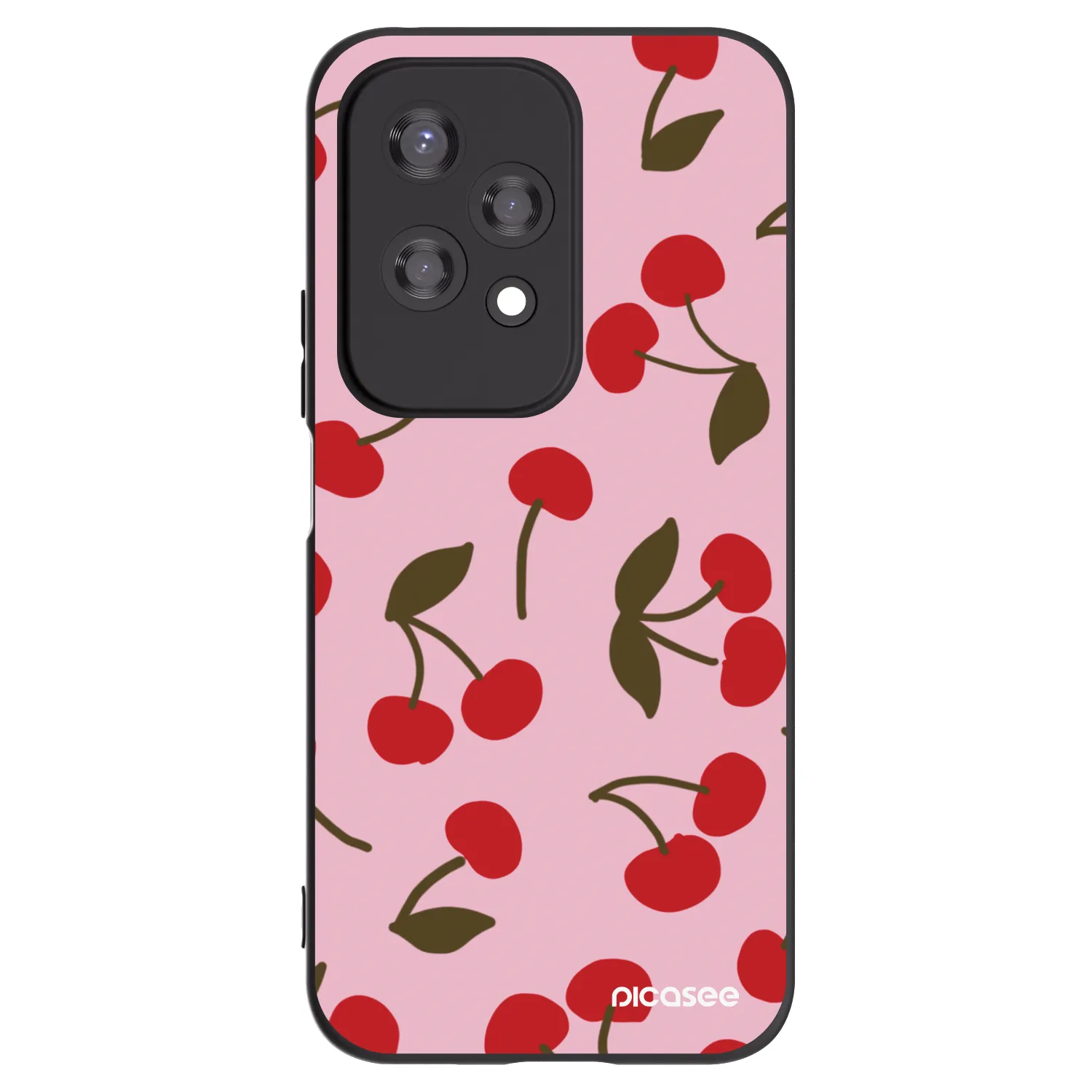 Picasee husă neagră din silicon pentru Honor 200 Lite - Cherry