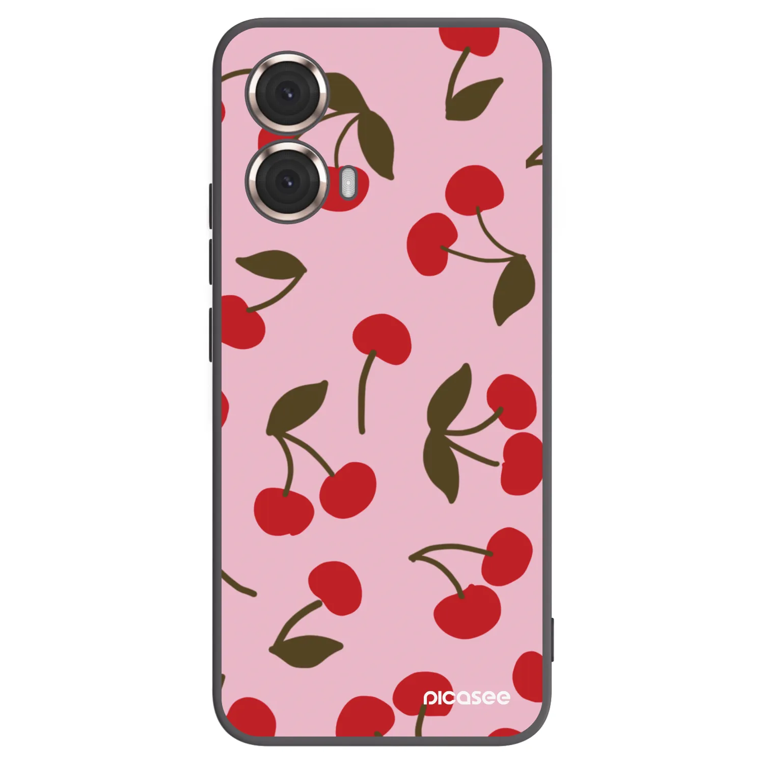 Picasee husă neagră din silicon pentru Motorola Moto G85 - Cherry