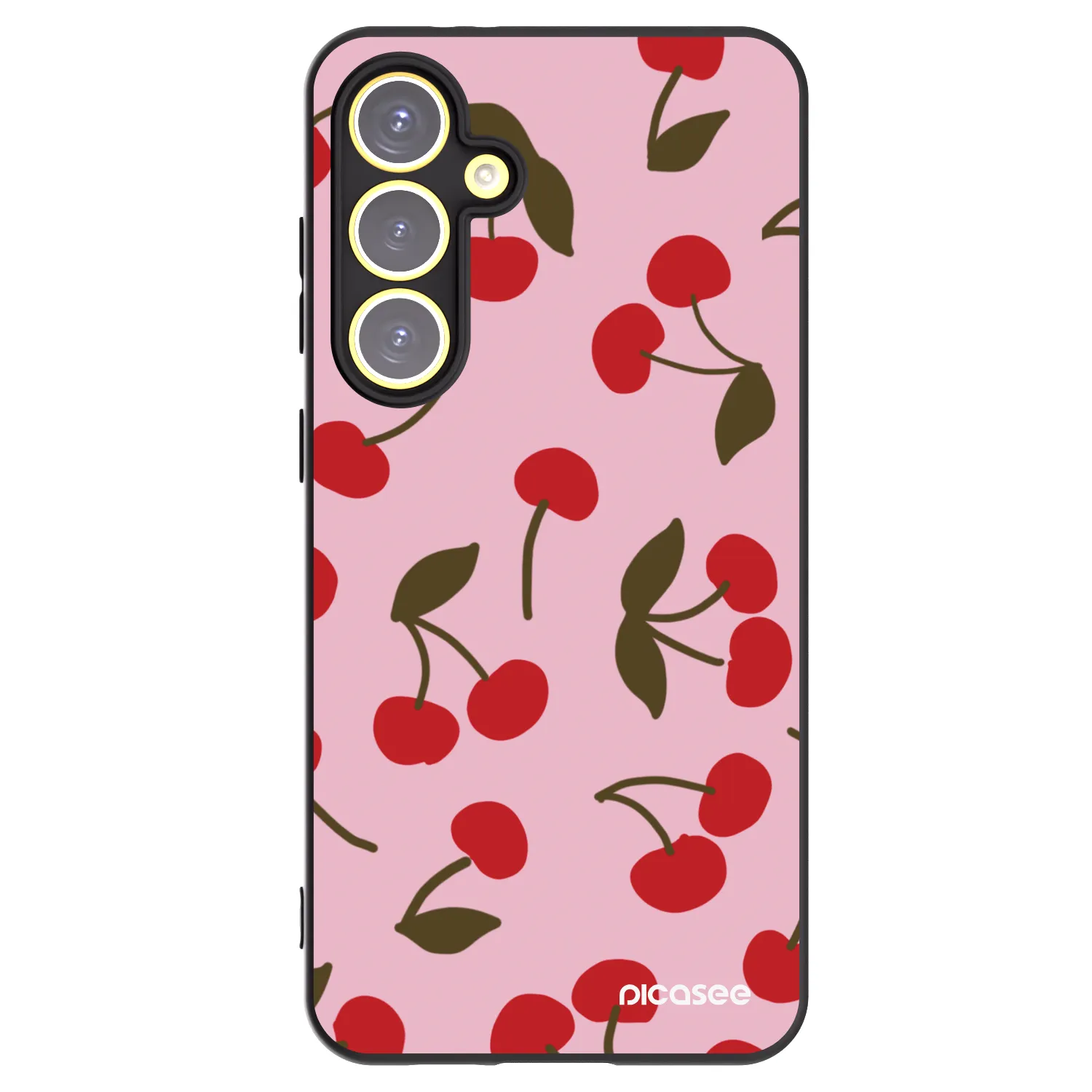 Picasee husă neagră din silicon pentru Samsung Galaxy S24 FE S721B - Cherry
