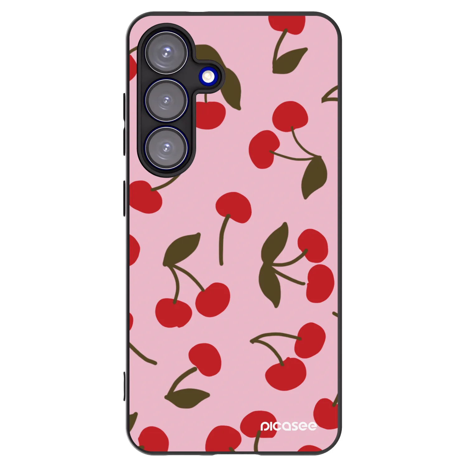 Picasee husă neagră din silicon pentru Samsung Galaxy S25 5G - Cherry