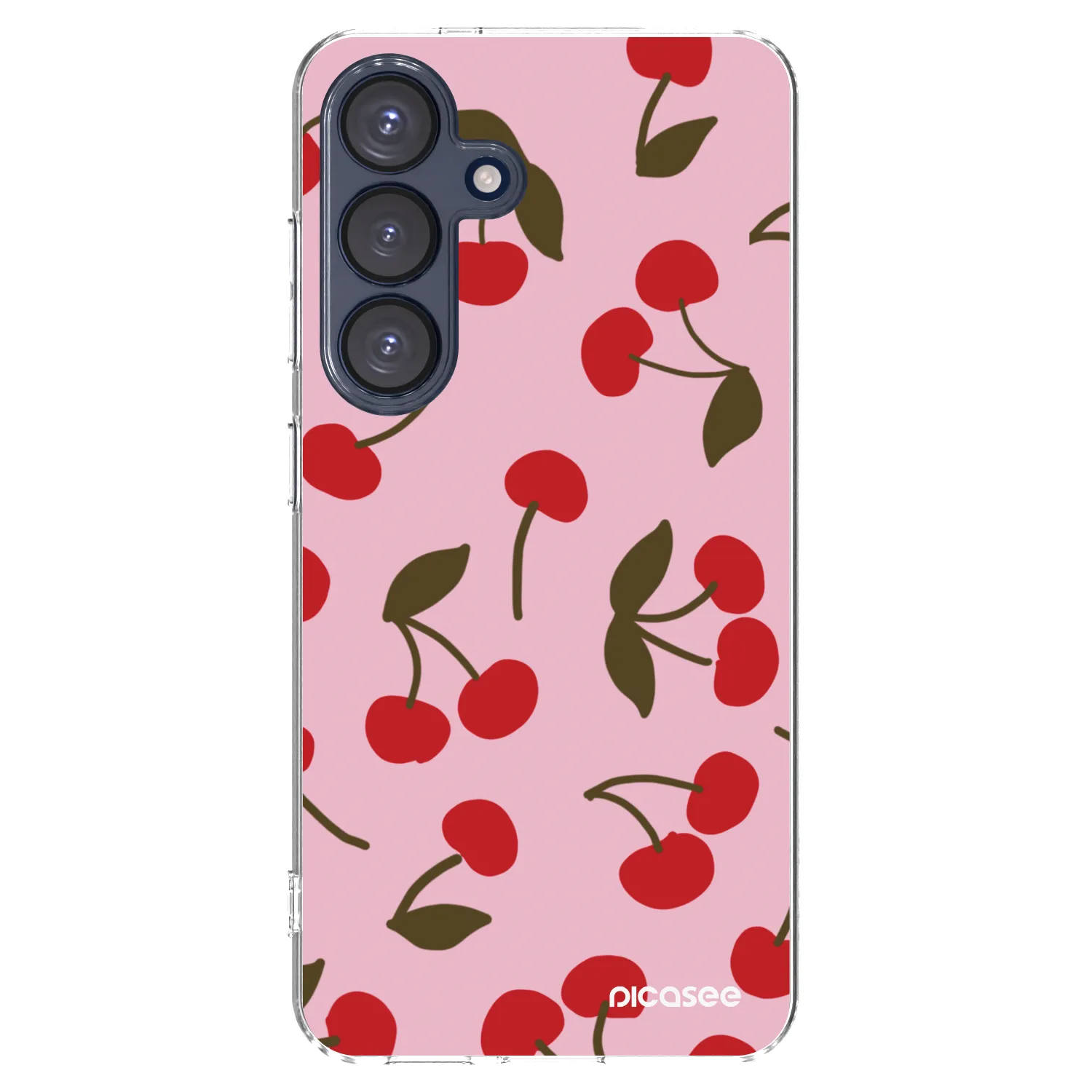 Picasee husă transparentă din silicon pentru Samsung Galaxy S25 5G - Cherry