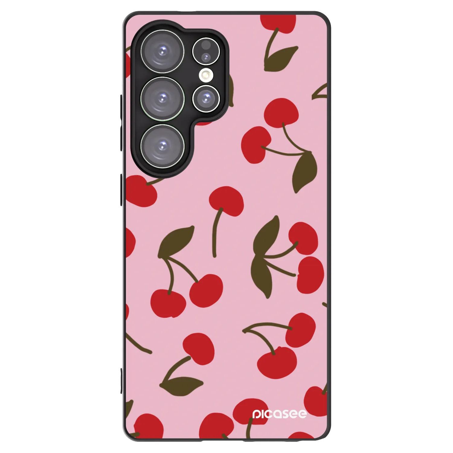 Picasee husă neagră din silicon pentru Samsung Galaxy S25 Ultra 5G - Cherry