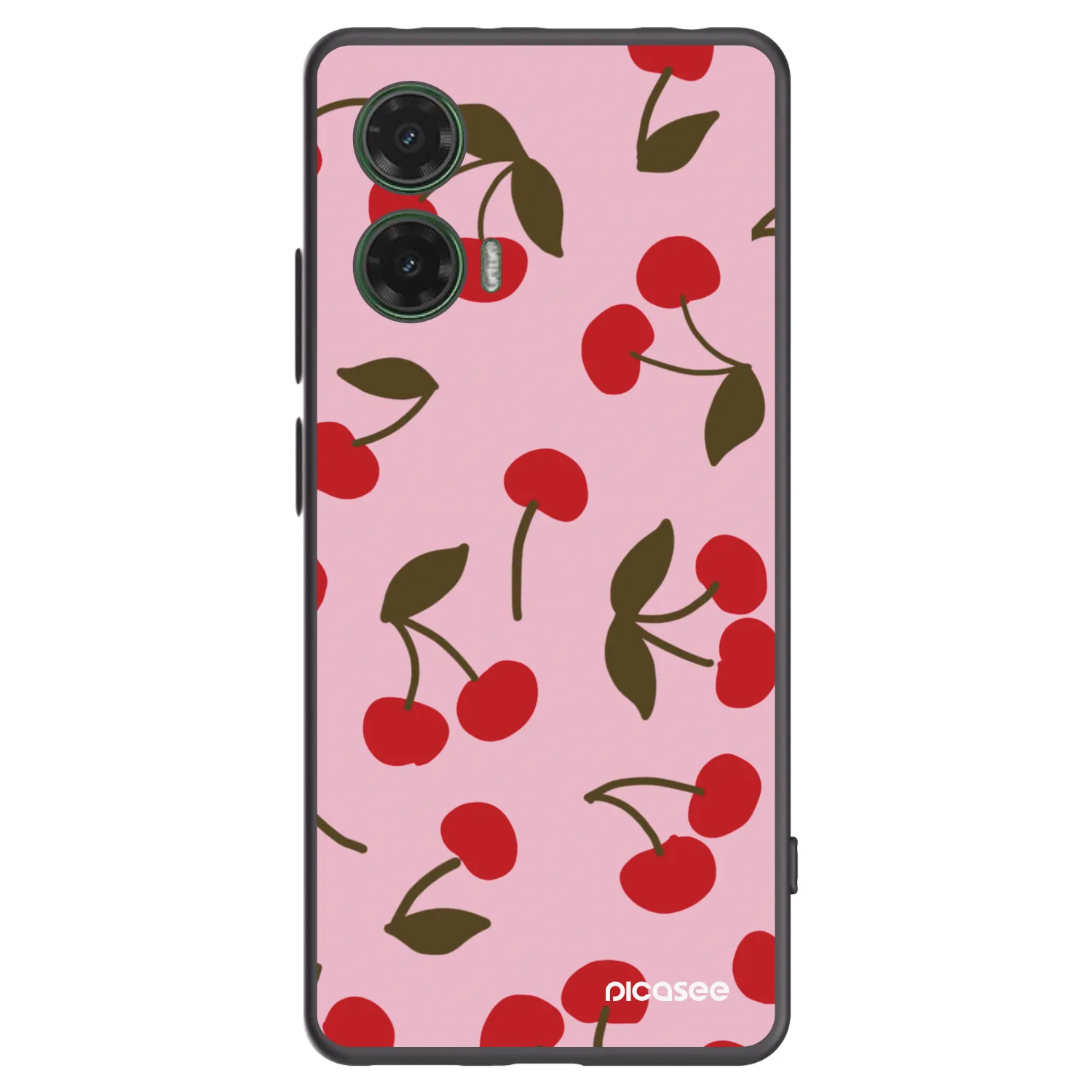 Picasee husă neagră din silicon pentru Motorola Moto G35 5G - Cherry