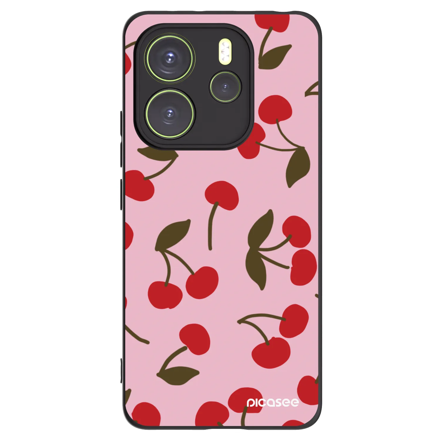 Picasee husă neagră din silicon pentru Xiaomi Redmi Note 14 4G - Cherry