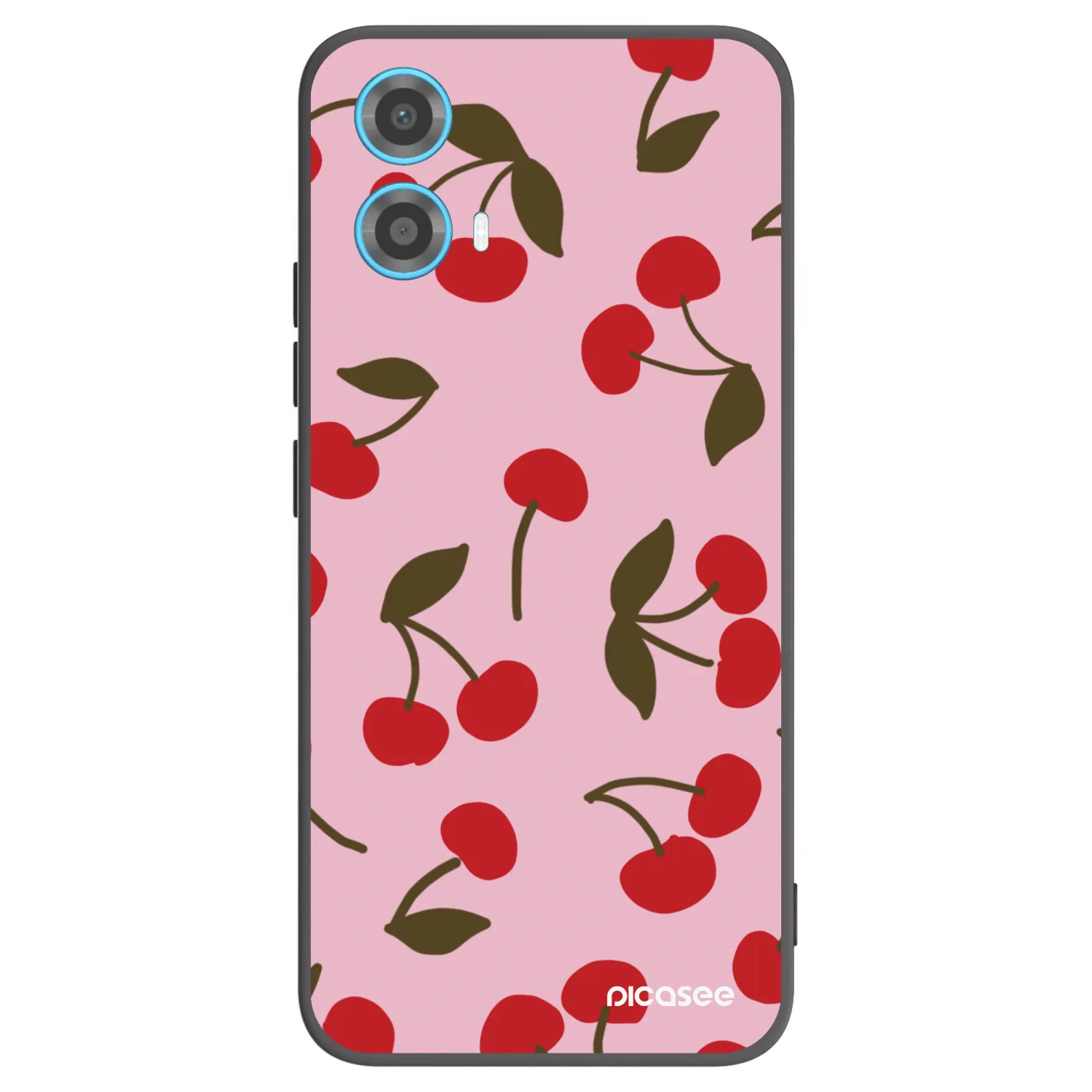 Picasee husă neagră din silicon pentru Motorola Moto G34 5G - Cherry
