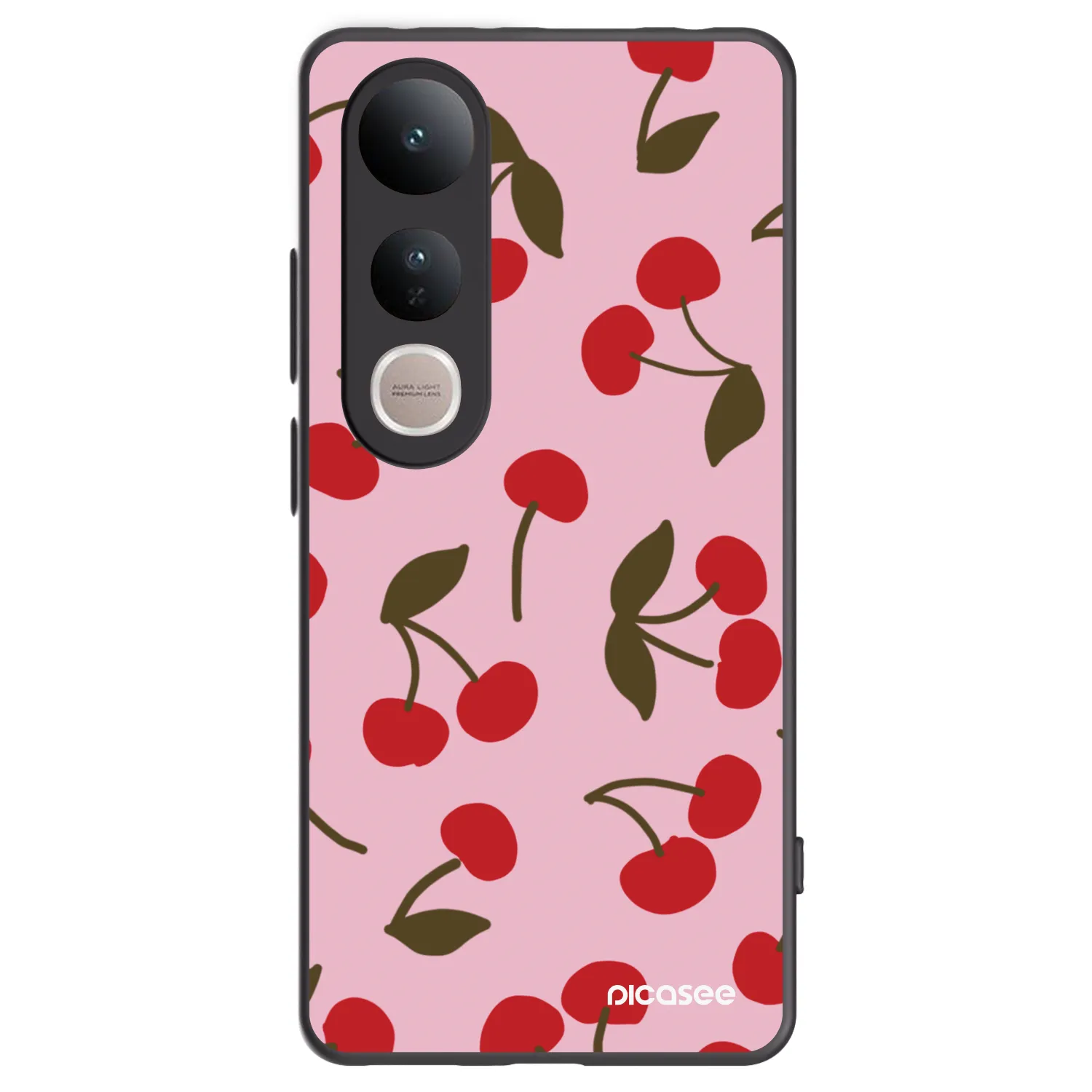 Picasee husă neagră din silicon pentru Vivo V50 Lite 5G - Cherry