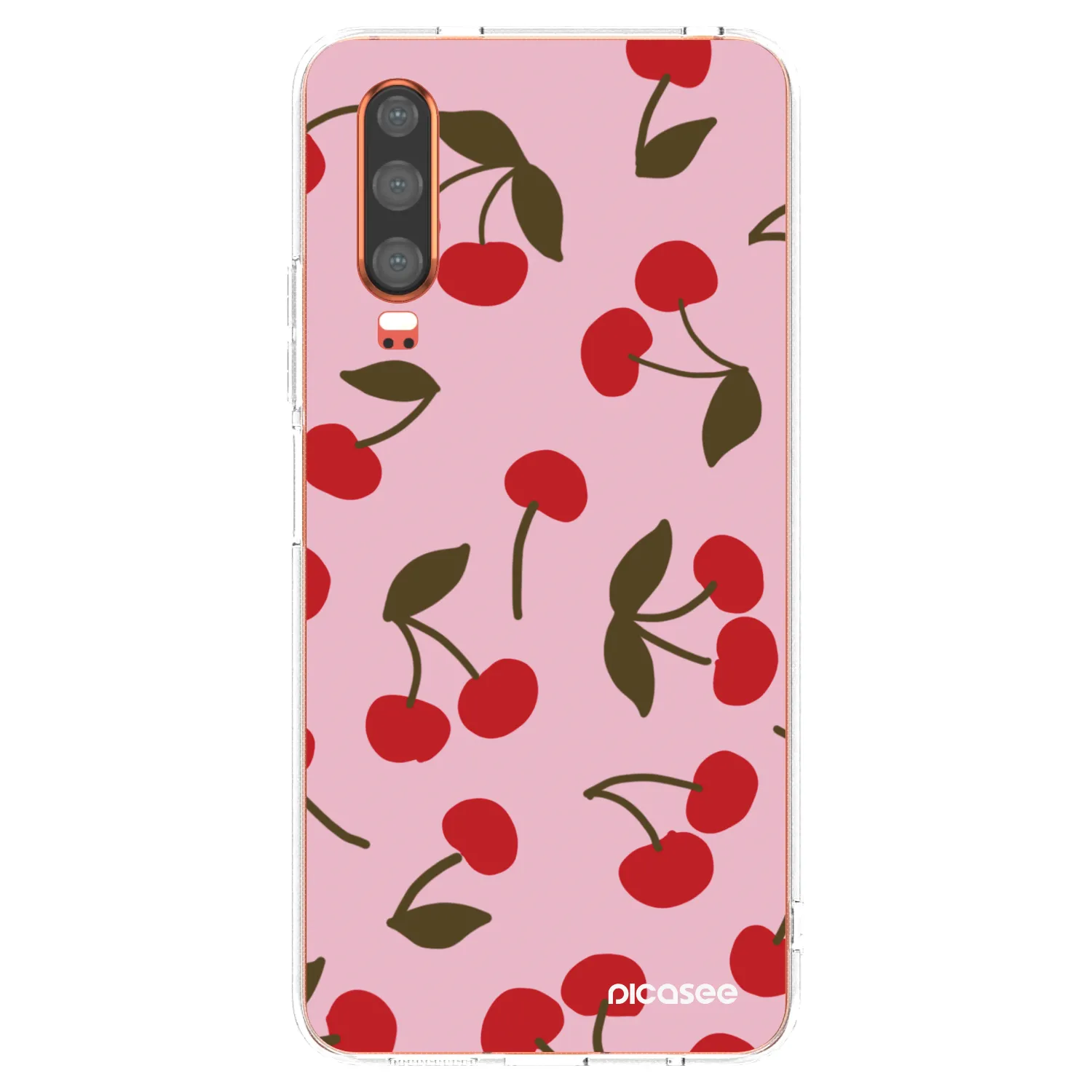 Picasee husă transparentă din silicon pentru Huawei P30 - Cherry