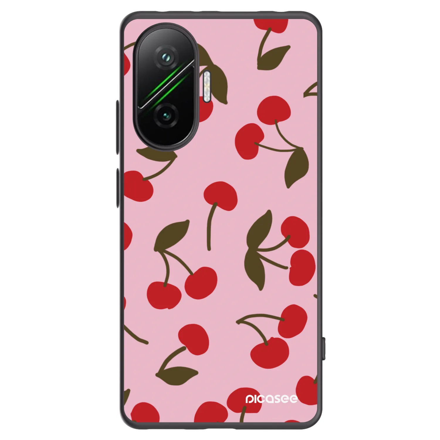 Picasee husă neagră din silicon pentru Xiaomi Poco F7 5G - Cherry