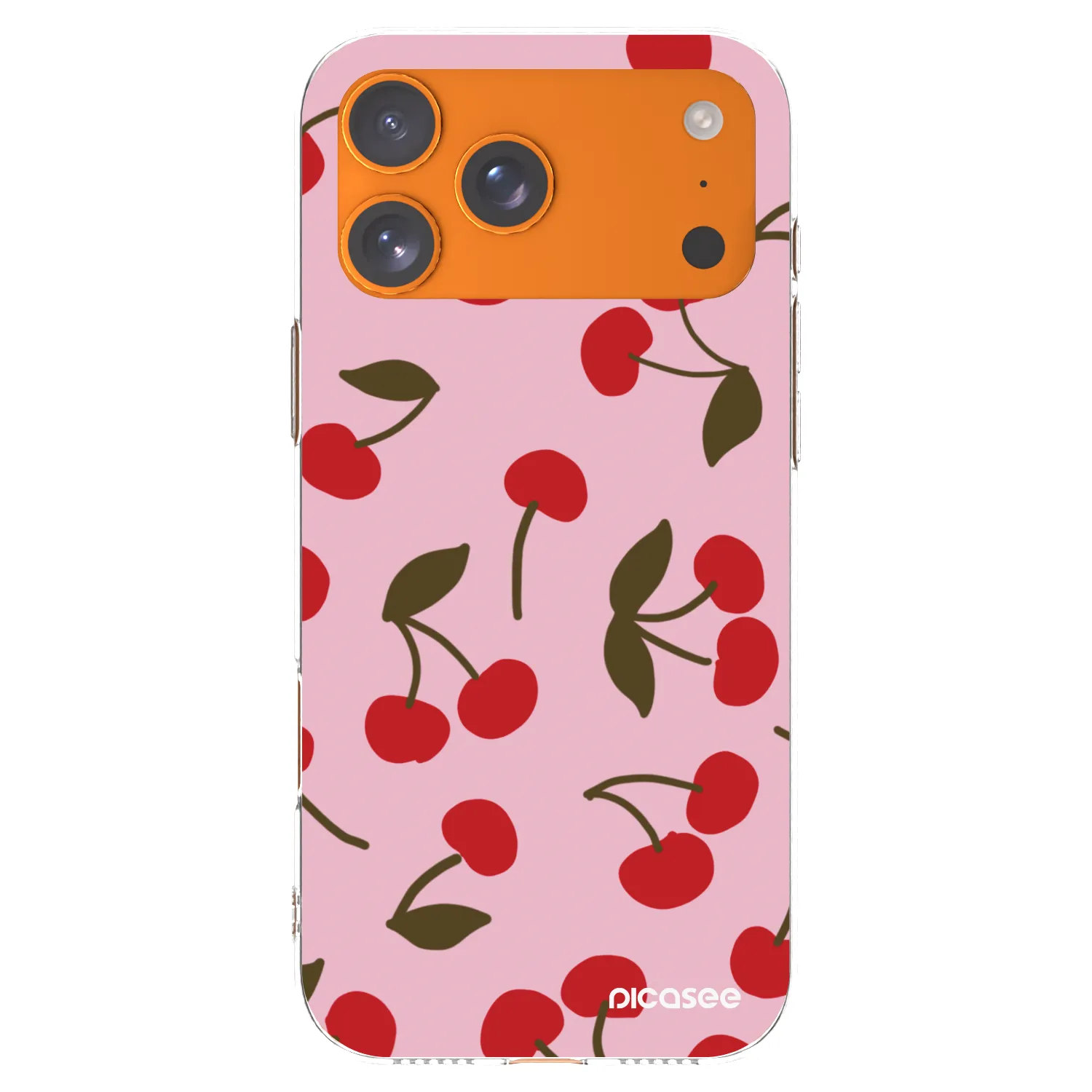 Picasee husă transparentă din silicon pentru Apple iPhone 17 Pro Max - Cherry