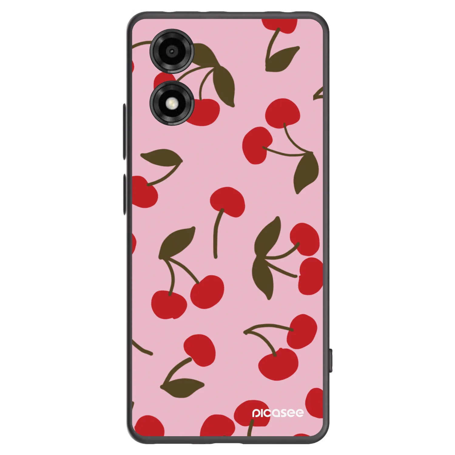 Picasee husă neagră din silicon pentru Motorola Moto E14 - Cherry