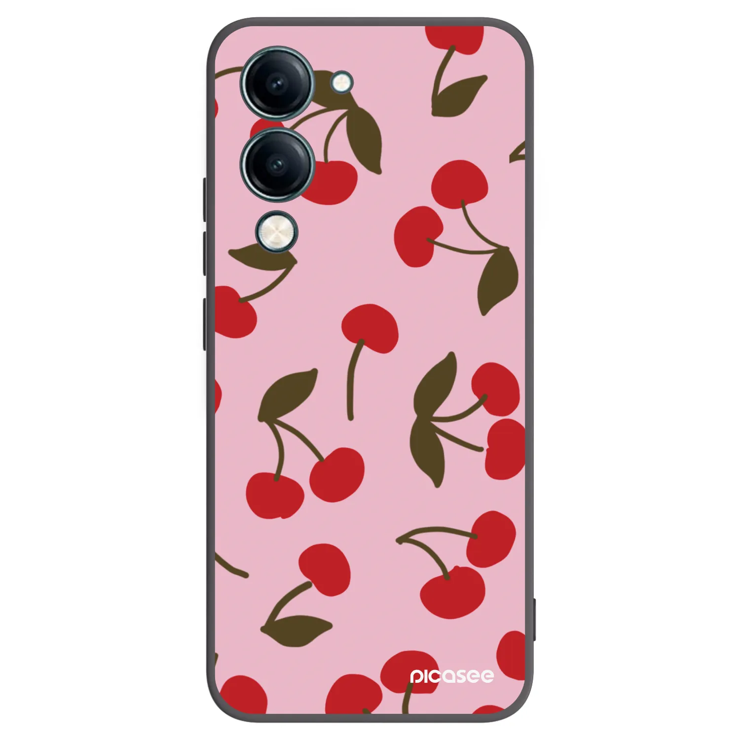 Picasee husă neagră din silicon pentru Vivo Y29s 5G - Cherry