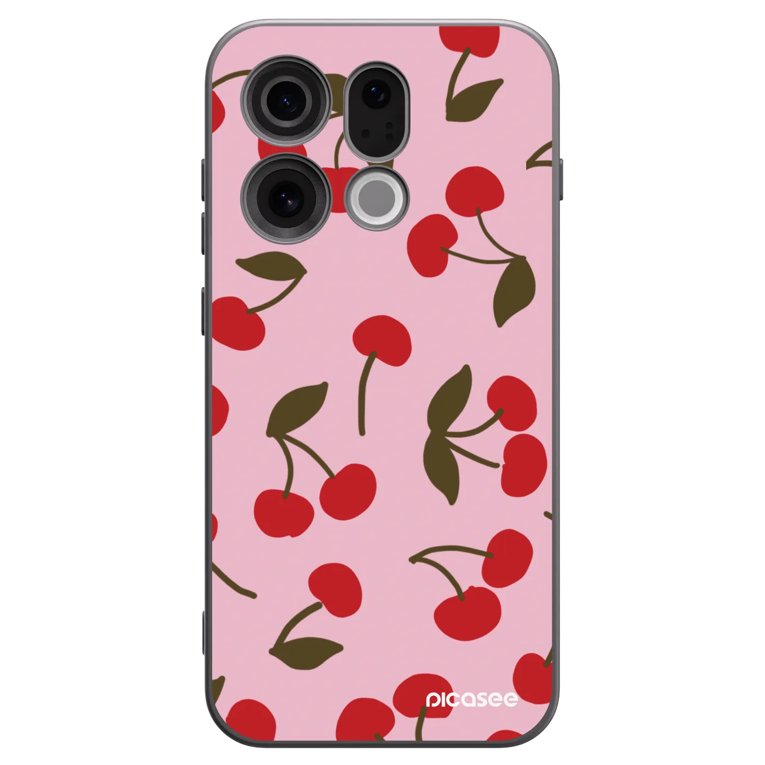 Picasee husă neagră din silicon pentru OPPO Find X9 - Cherry