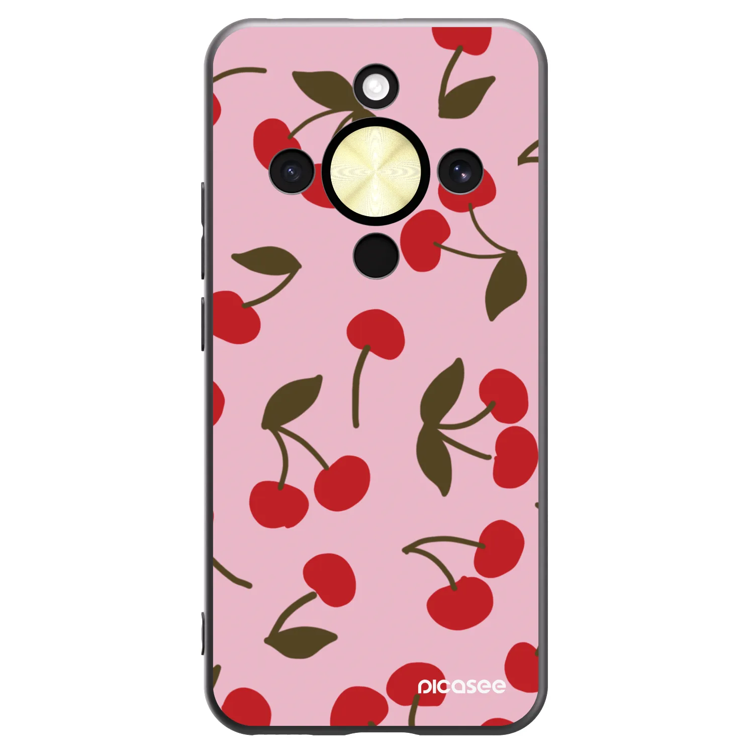 Picasee husă neagră din silicon pentru Honor Magic8 Lite 5G - Cherry