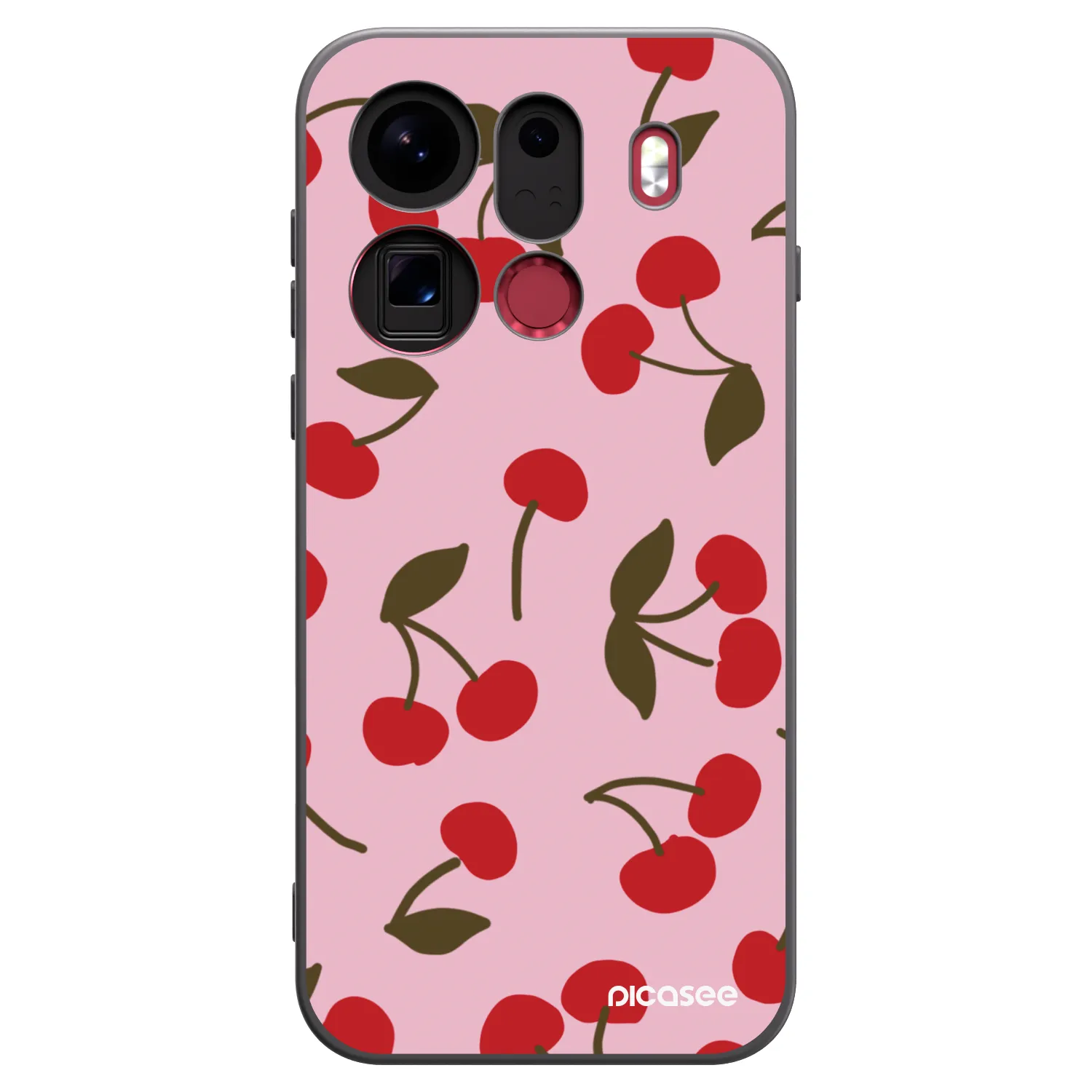 Picasee husă neagră din silicon pentru OPPO Find X9 Pro - Cherry