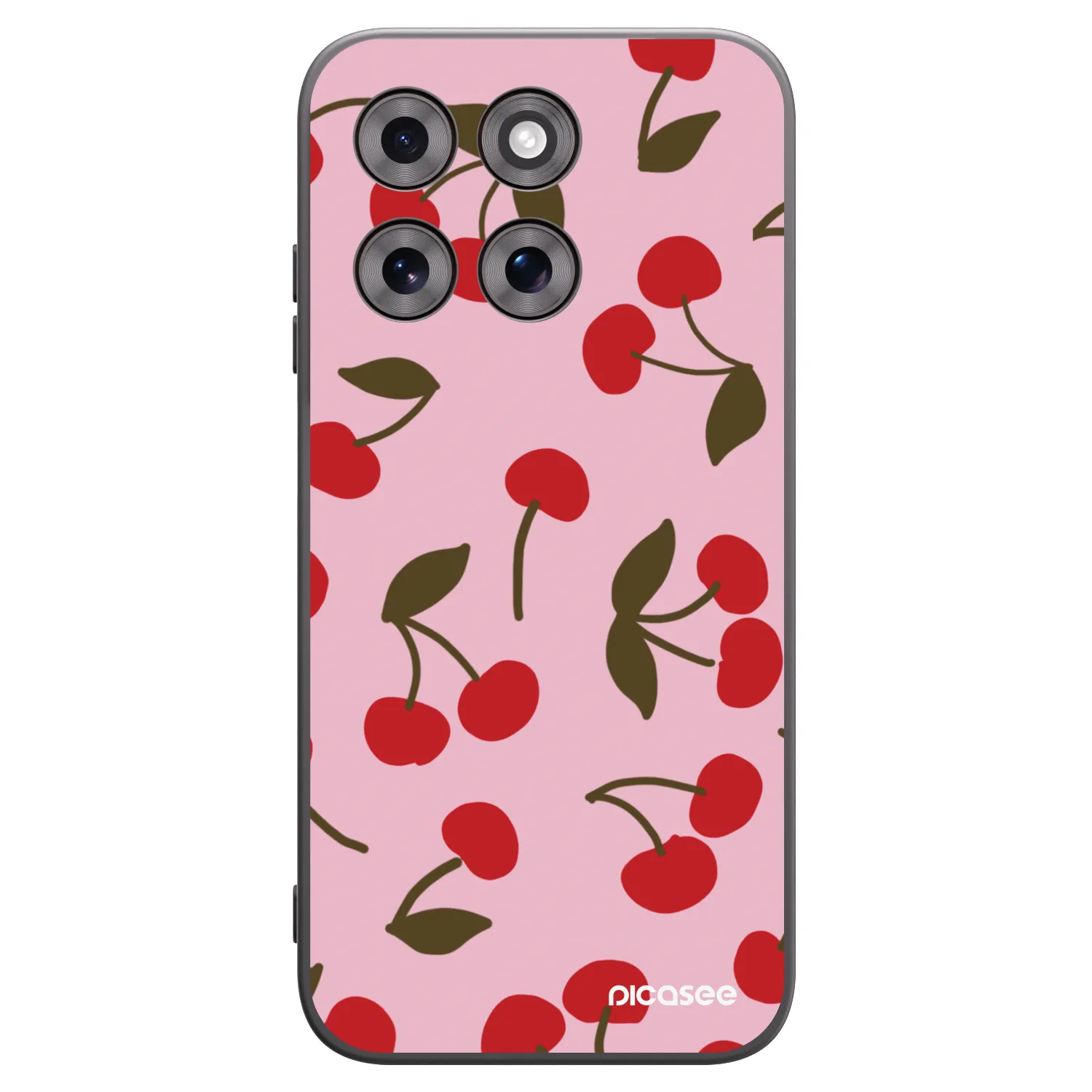 Picasee husă neagră din silicon pentru Motorola Moto G77 - Cherry