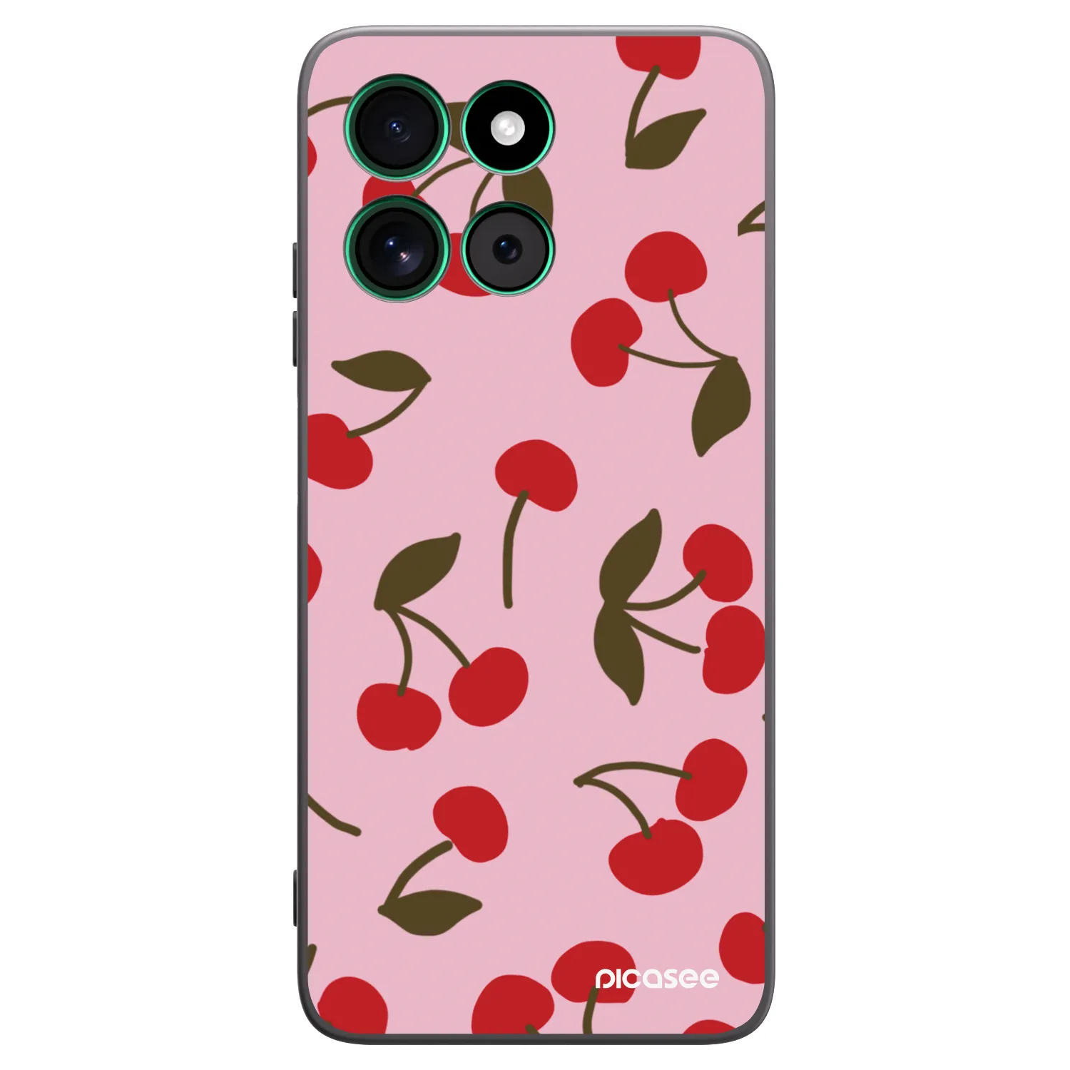 Picasee husă neagră din silicon pentru Motorola Moto G57 Power - Cherry