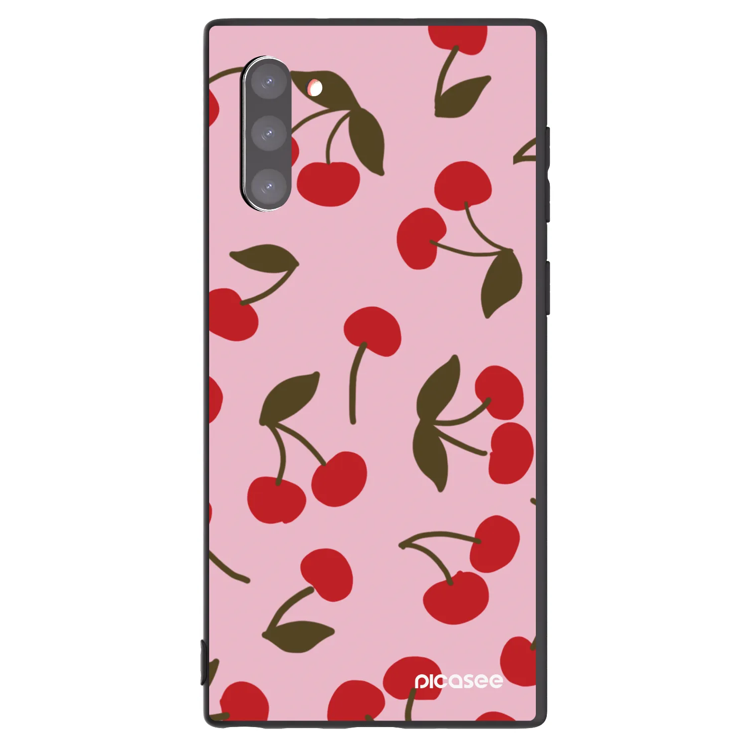 Picasee husă neagră din silicon pentru Samsung Galaxy Note 10 N970F - Cherry