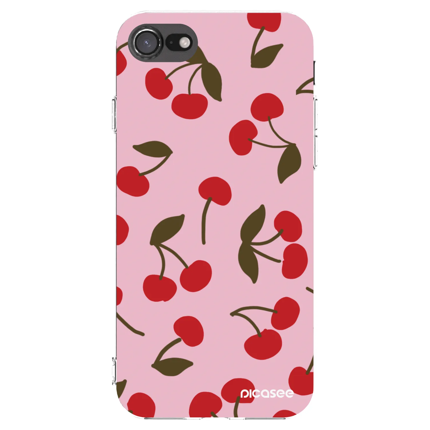 Picasee husă transparentă din silicon pentru Apple iPhone 8 - Cherry