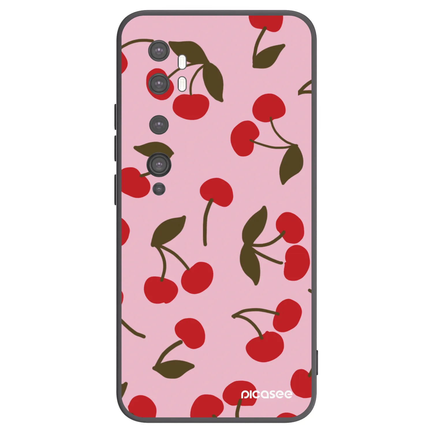 Picasee husă neagră din silicon pentru Xiaomi Mi Note 10 (Pro) - Cherry