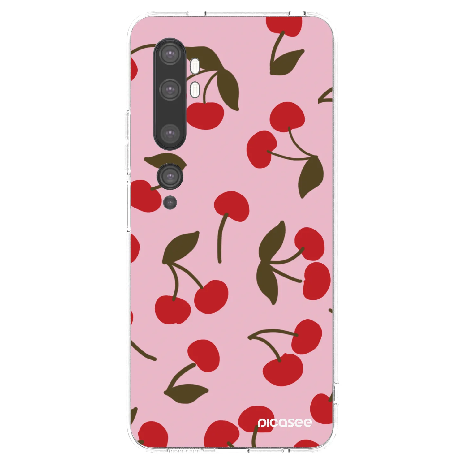 Picasee husă transparentă din silicon pentru Xiaomi Mi Note 10 (Pro) - Cherry