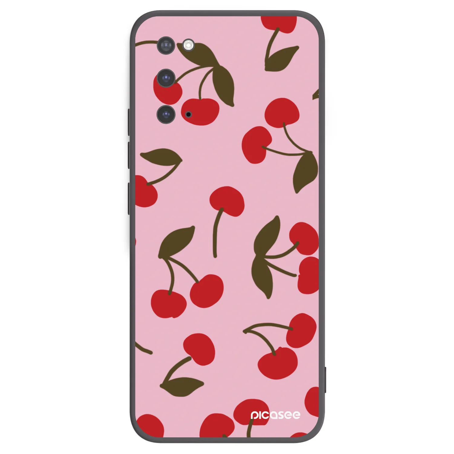 Picasee husă neagră din silicon pentru Samsung Galaxy S20 G980F - Cherry