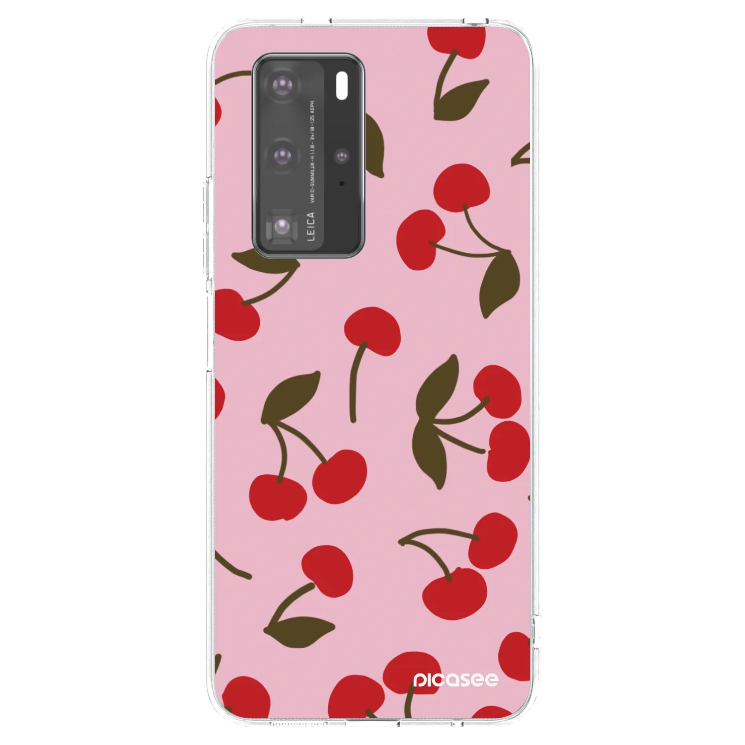 Picasee husă transparentă din silicon pentru Huawei P40 Pro - Cherry