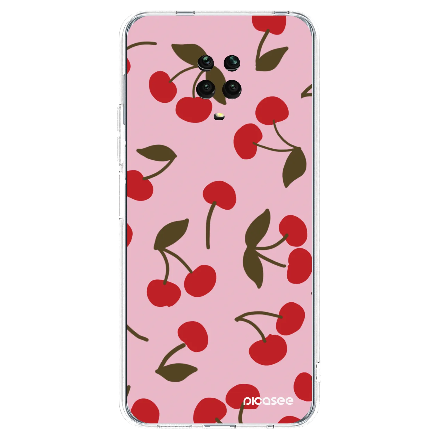 Picasee husă transparentă din silicon pentru Xiaomi Redmi Note 9 Pro - Cherry