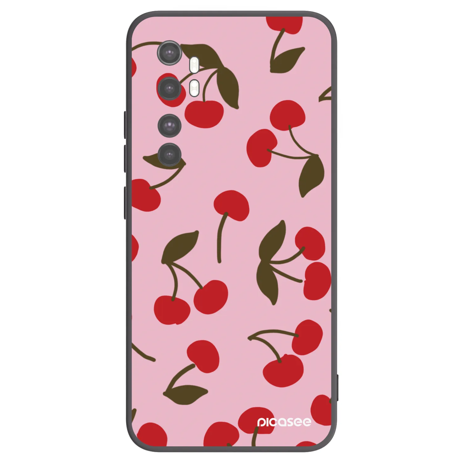 Picasee husă neagră din silicon pentru Xiaomi Mi Note 10 Lite - Cherry