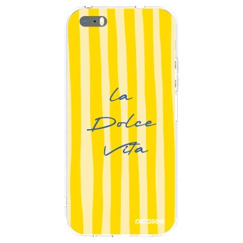 Picasee husă transparentă din silicon pentru Apple iPhone 5/5S/SE - Ladolcevita