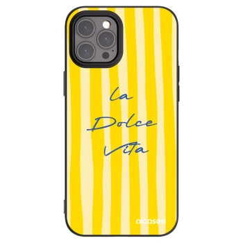 Picasee husă neagră din silicon pentru Apple iPhone 12 Pro Max - Ladolcevita