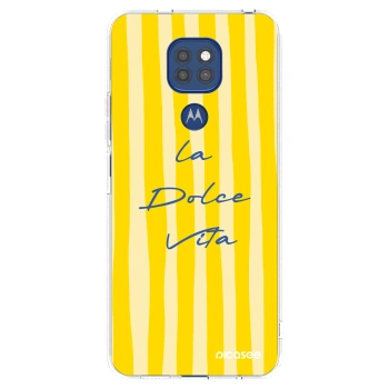 Picasee husă transparentă din silicon pentru Motorola Moto G9 Play - Ladolcevita