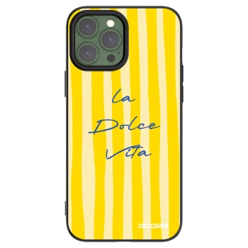 Picasee husă neagră din silicon pentru Apple iPhone 13 Pro Max - Ladolcevita