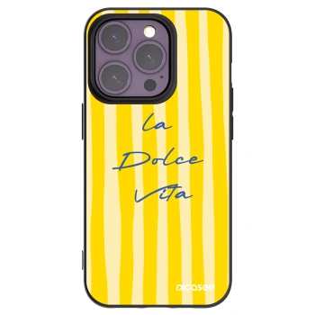 Picasee husă neagră din silicon pentru Apple iPhone 14 Pro - Ladolcevita