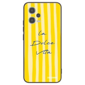 Picasee husă neagră din silicon pentru Xiaomi Redmi Note 12 5G - Ladolcevita