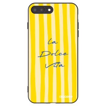 Picasee husă neagră din silicon pentru Apple iPhone 8 Plus - Ladolcevita