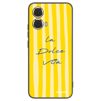 Picasee husă neagră din silicon pentru Motorola Moto G85 - Ladolcevita