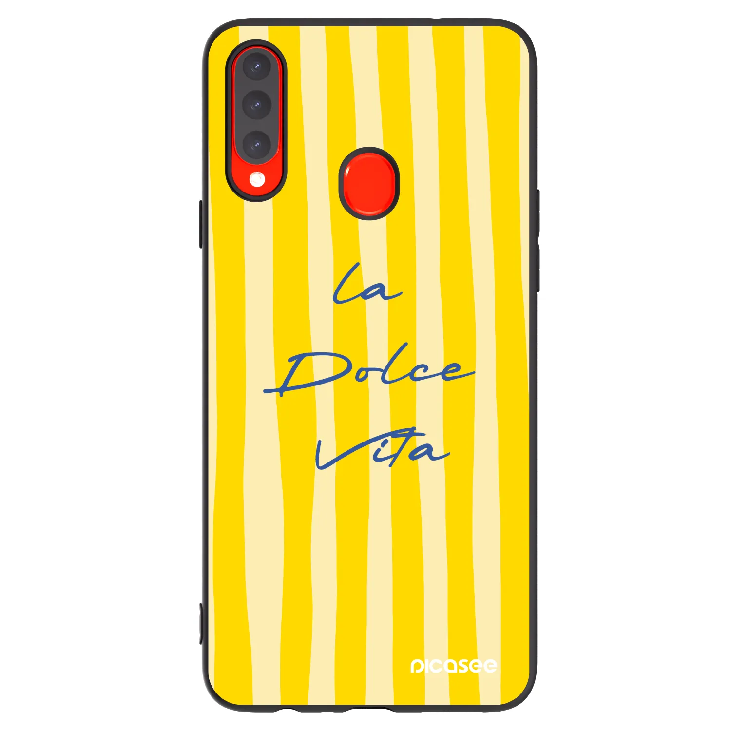 Picasee husă neagră din silicon pentru Samsung Galaxy A20s - Ladolcevita