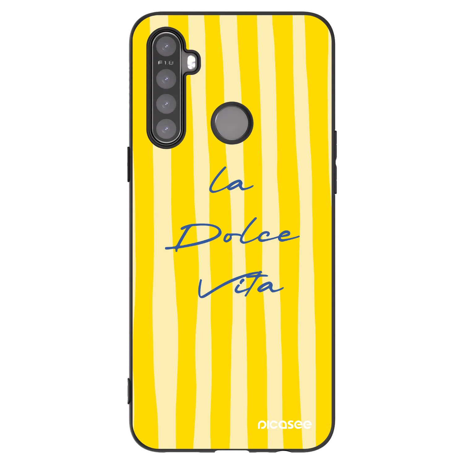 Picasee husă neagră din silicon pentru Realme 6i - Ladolcevita