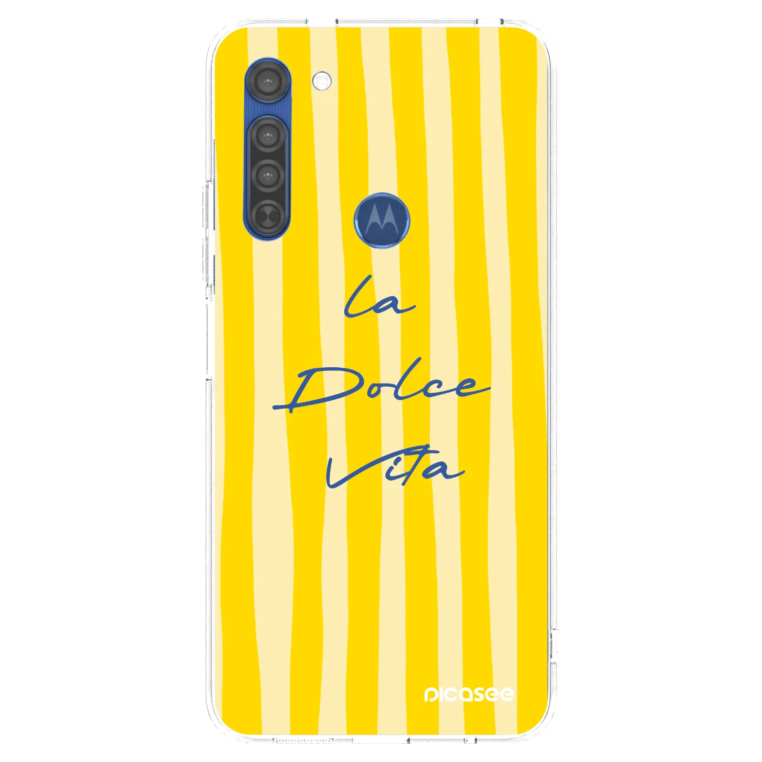 Picasee husă transparentă din silicon pentru Motorola Moto G8 - Ladolcevita