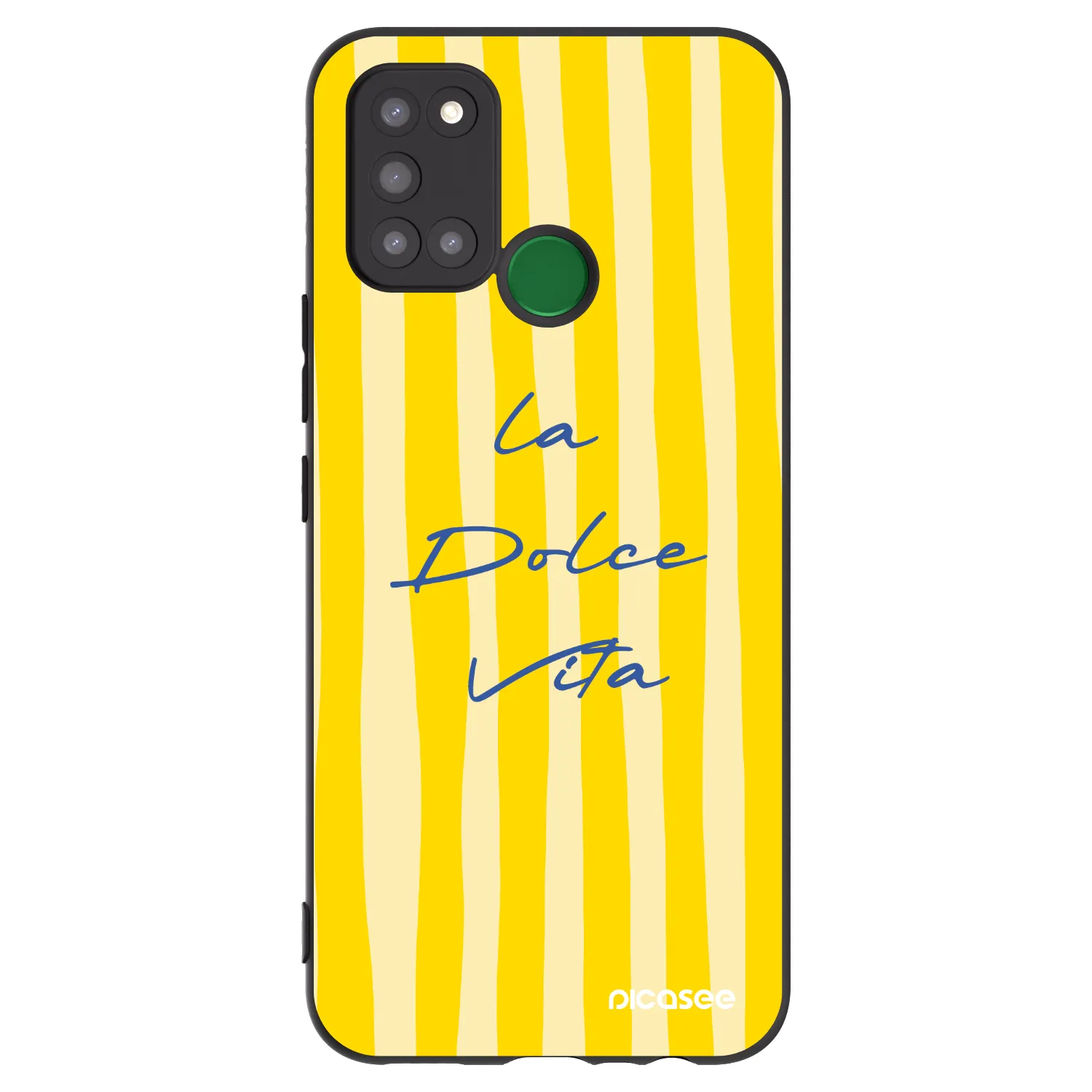 Picasee husă neagră din silicon pentru Realme 7i - Ladolcevita