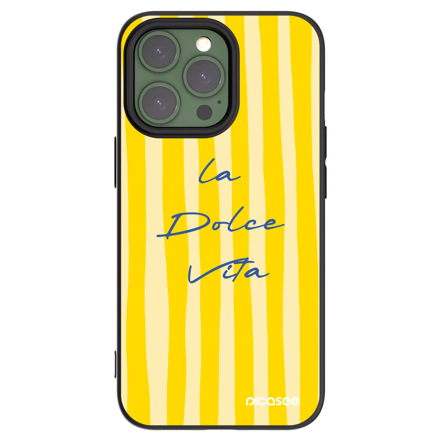 Picasee husă neagră din silicon pentru Apple iPhone 13 Pro - Ladolcevita
