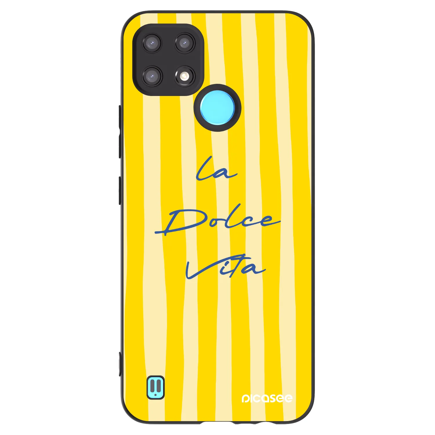 Picasee husă neagră din silicon pentru Realme C21 - Ladolcevita