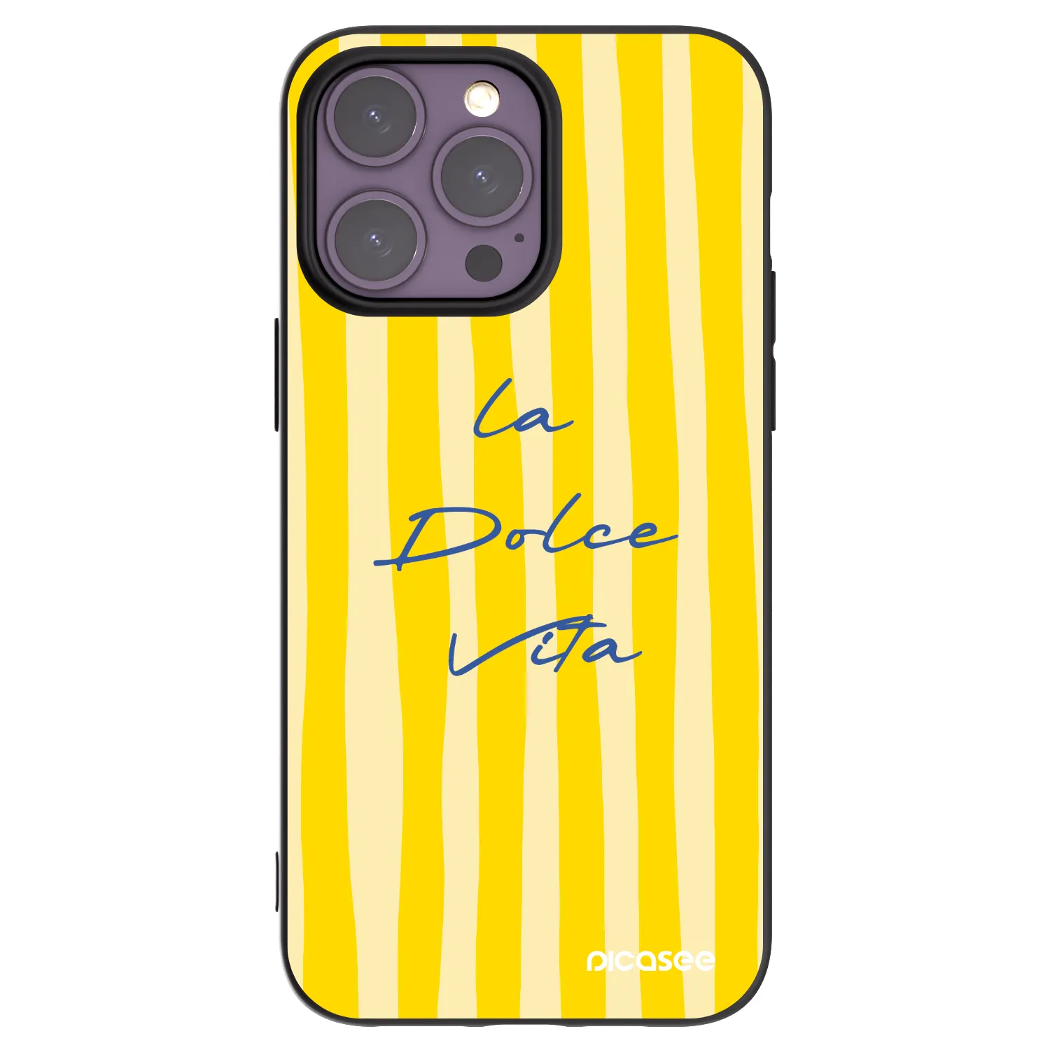 Picasee husă neagră din silicon pentru Apple iPhone 14 Pro Max - Ladolcevita