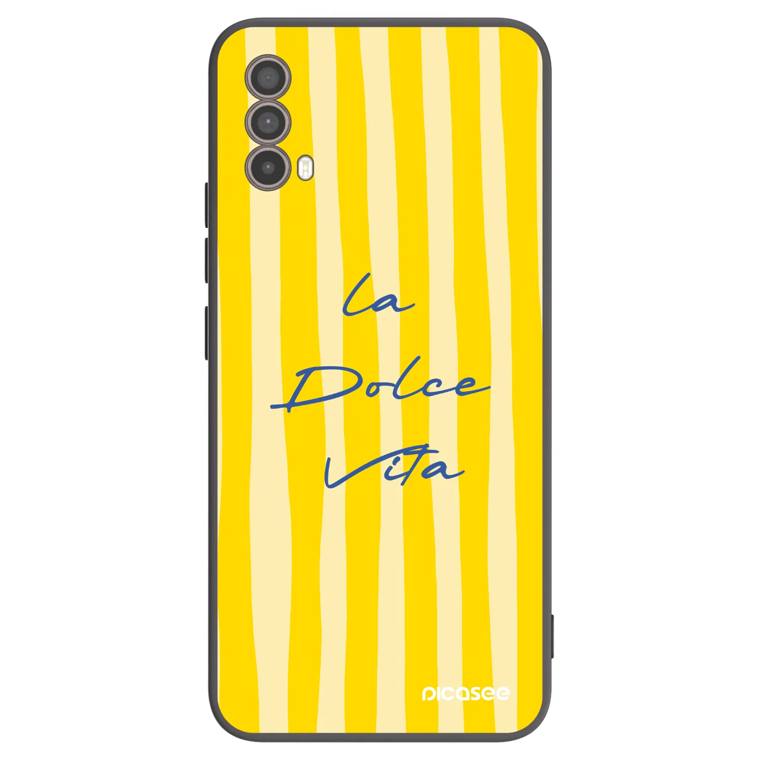 Picasee husă neagră din silicon pentru Motorola Moto E40 - Ladolcevita