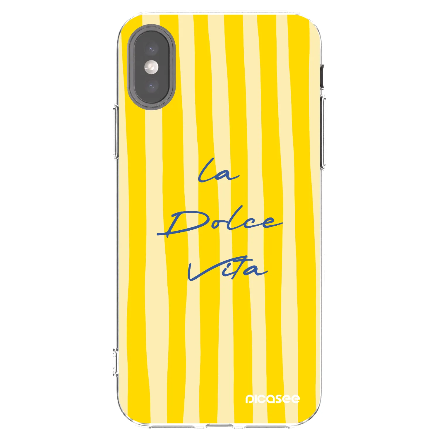 Picasee husă transparentă din silicon pentru Apple iPhone X/XS - Ladolcevita
