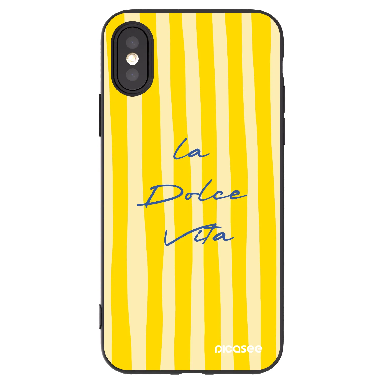 Picasee husă neagră din silicon pentru Apple iPhone X/XS - Ladolcevita