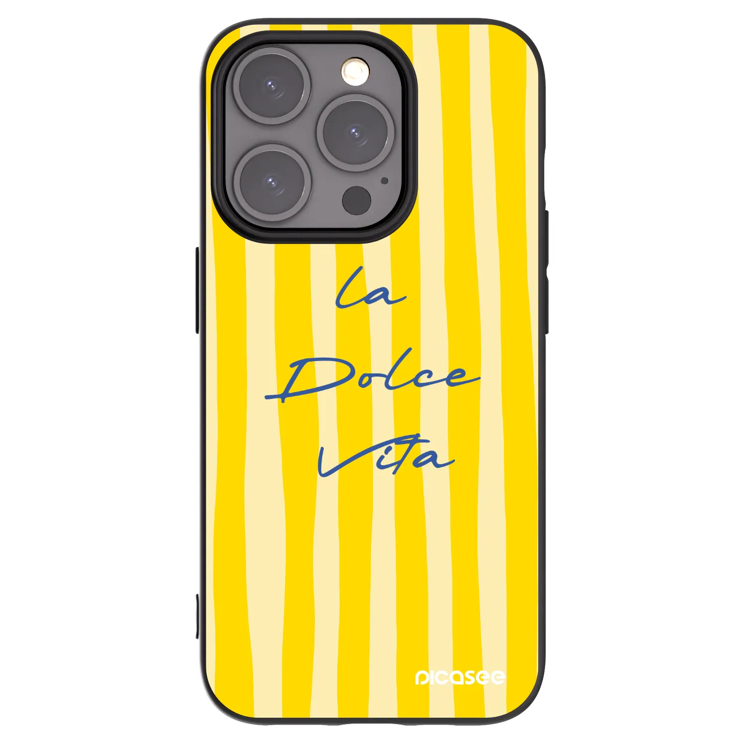Picasee husă neagră din silicon pentru Apple iPhone 15 Pro - Ladolcevita