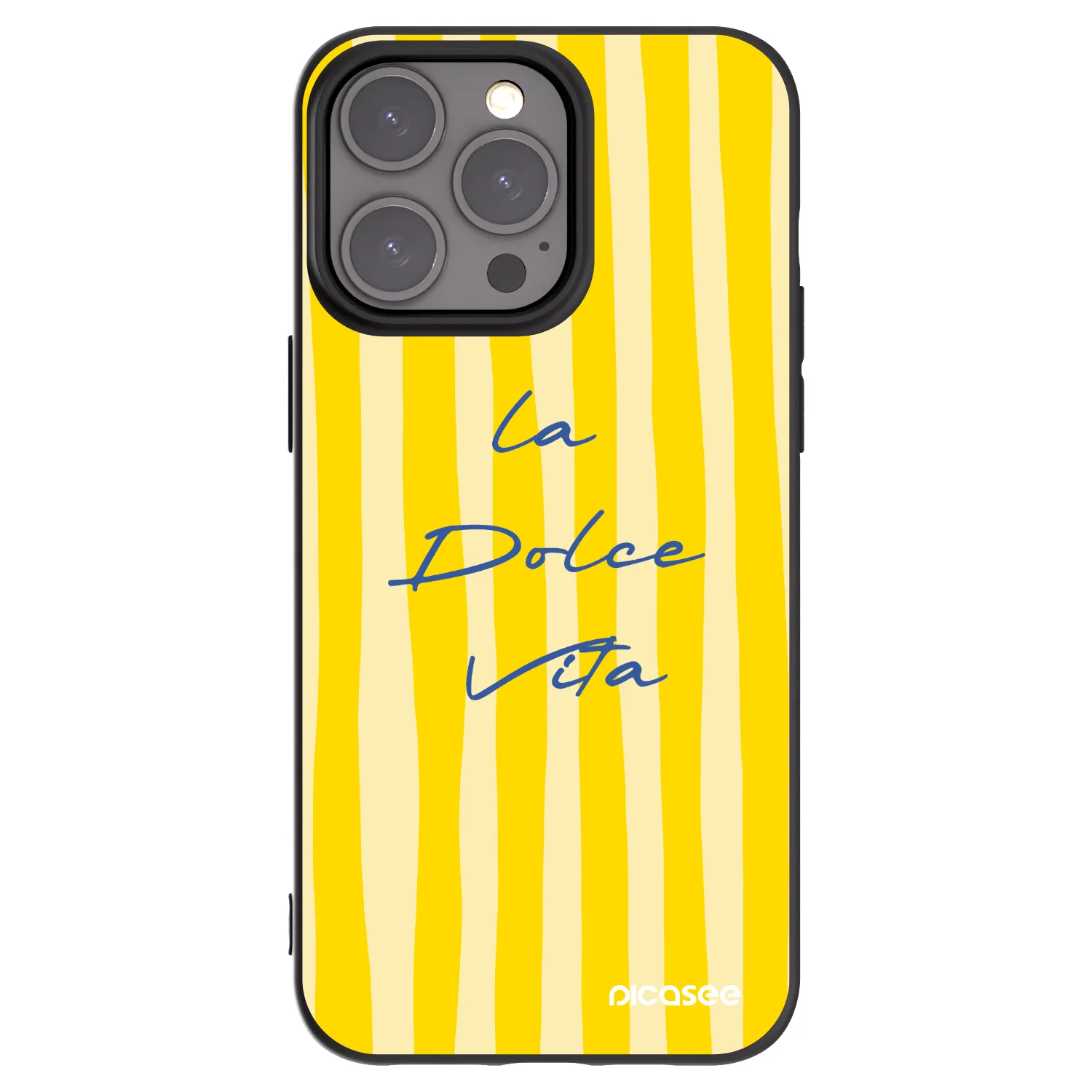 Picasee husă neagră din silicon pentru Apple iPhone 15 Pro Max - Ladolcevita