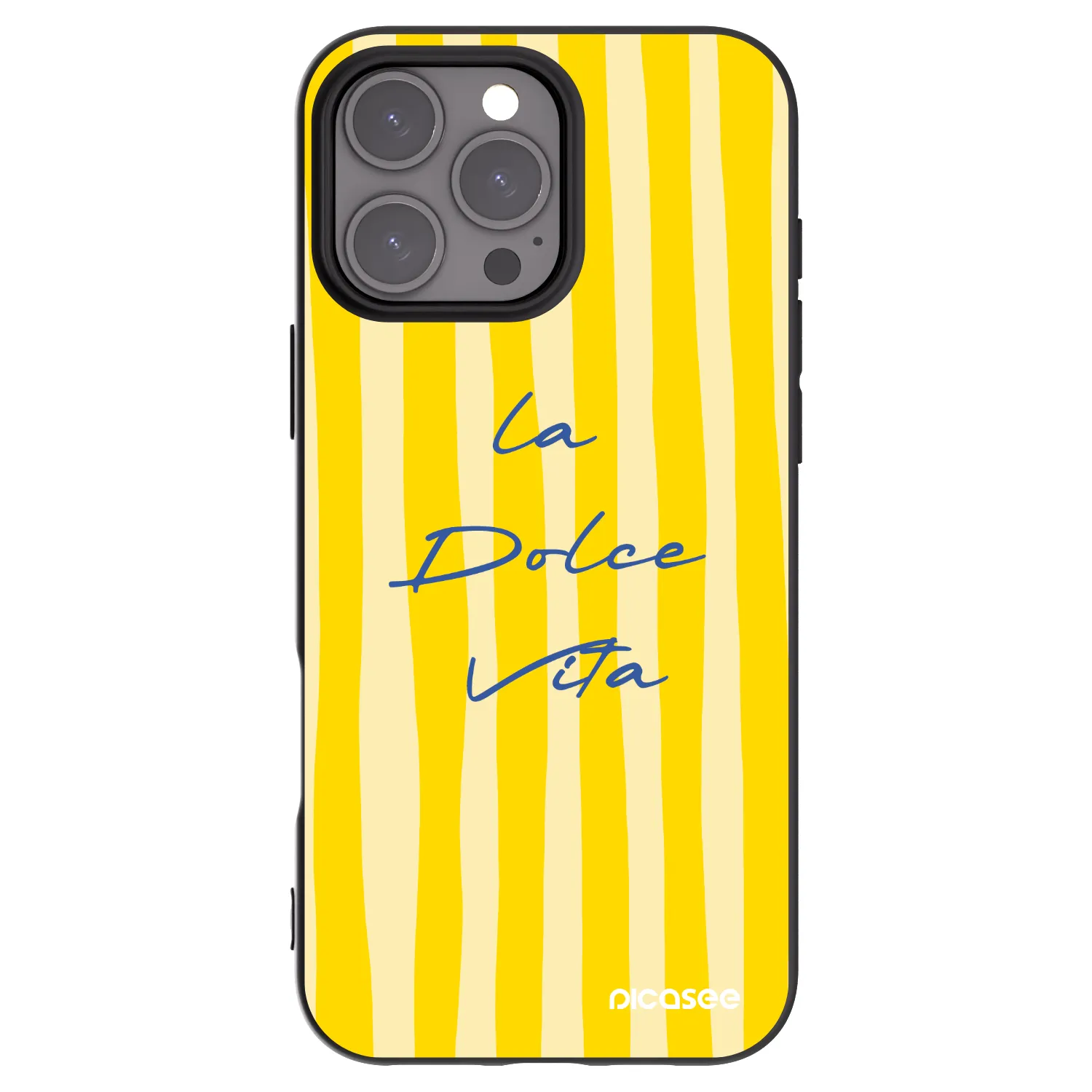 Picasee husă neagră din silicon pentru Apple iPhone 16 Pro Max - Ladolcevita
